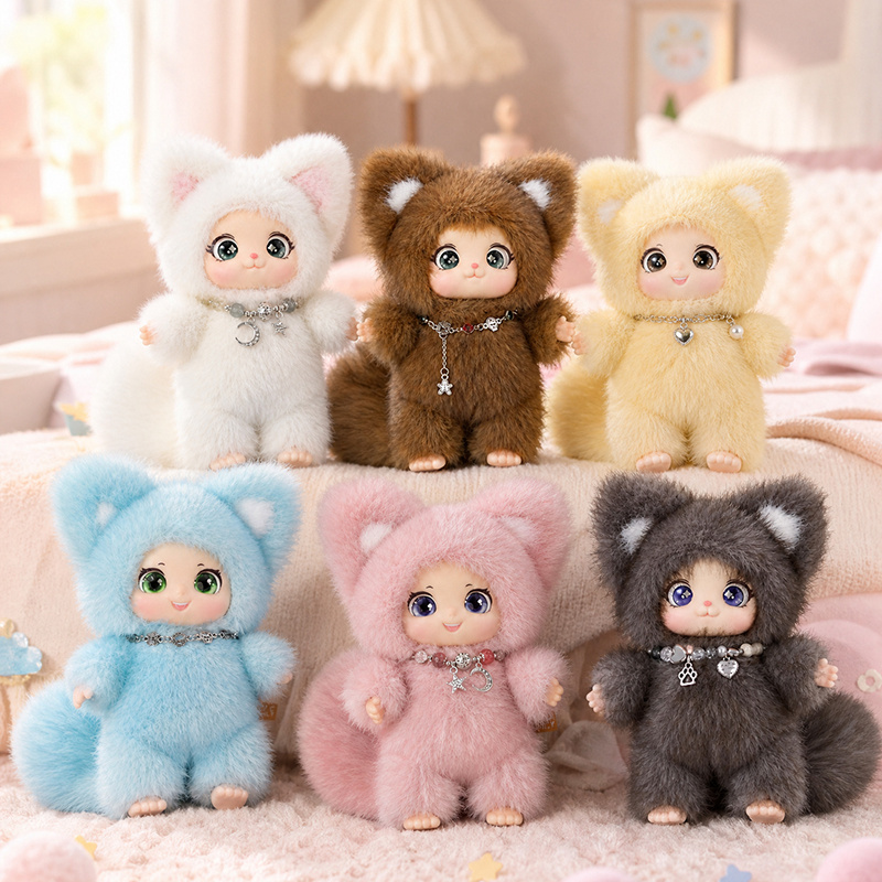 Kids Toys Idea - 18cm New Cute Family Fox Plush