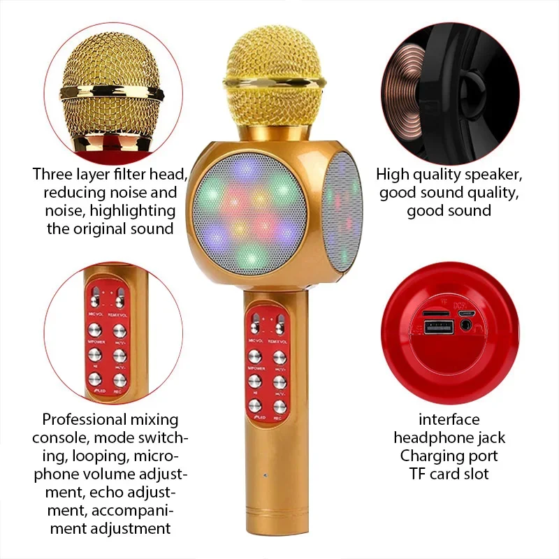 WS1816 Wireless Children Karao - Kids Microphone Karaoke ulasan dan harga
