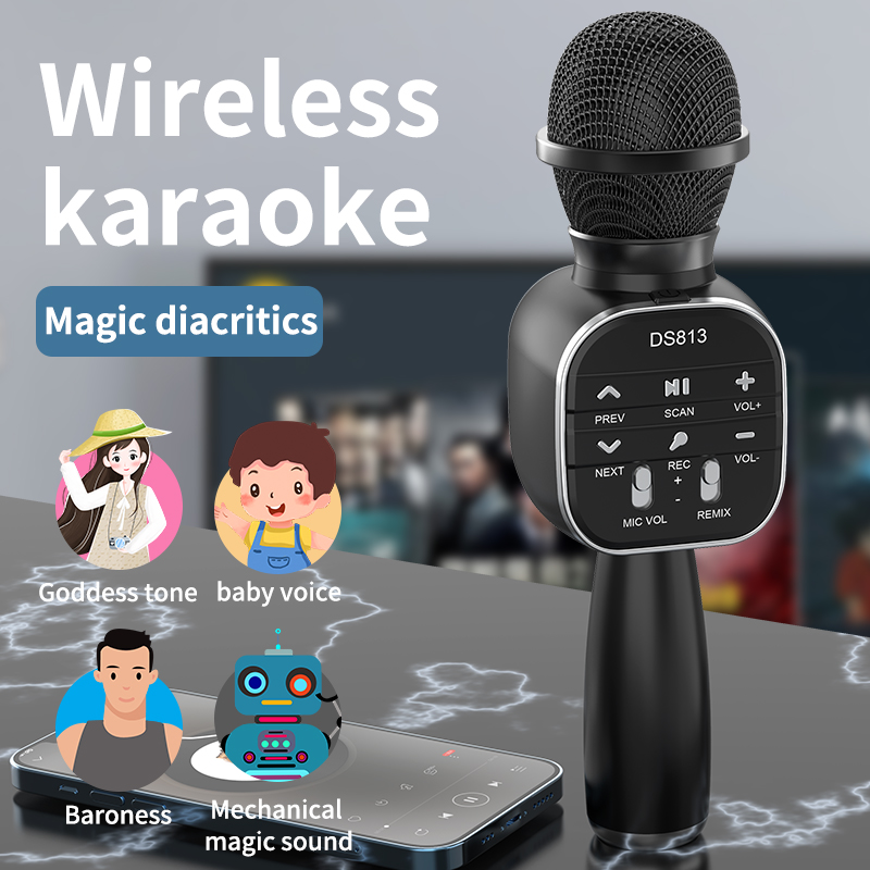 DS813 Wireless Bluetooth Karao - Kids Microphone Karaoke ulasan dan harga