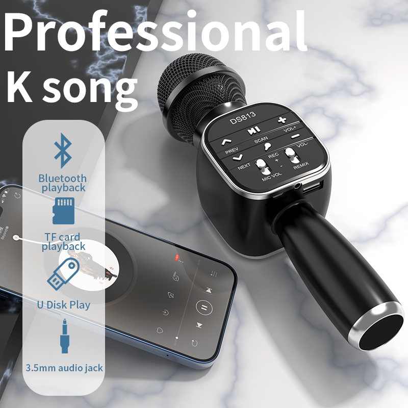 DS813 Wireless Bluetooth Karao - Kids Microphone Karaoke ulasan dan harga