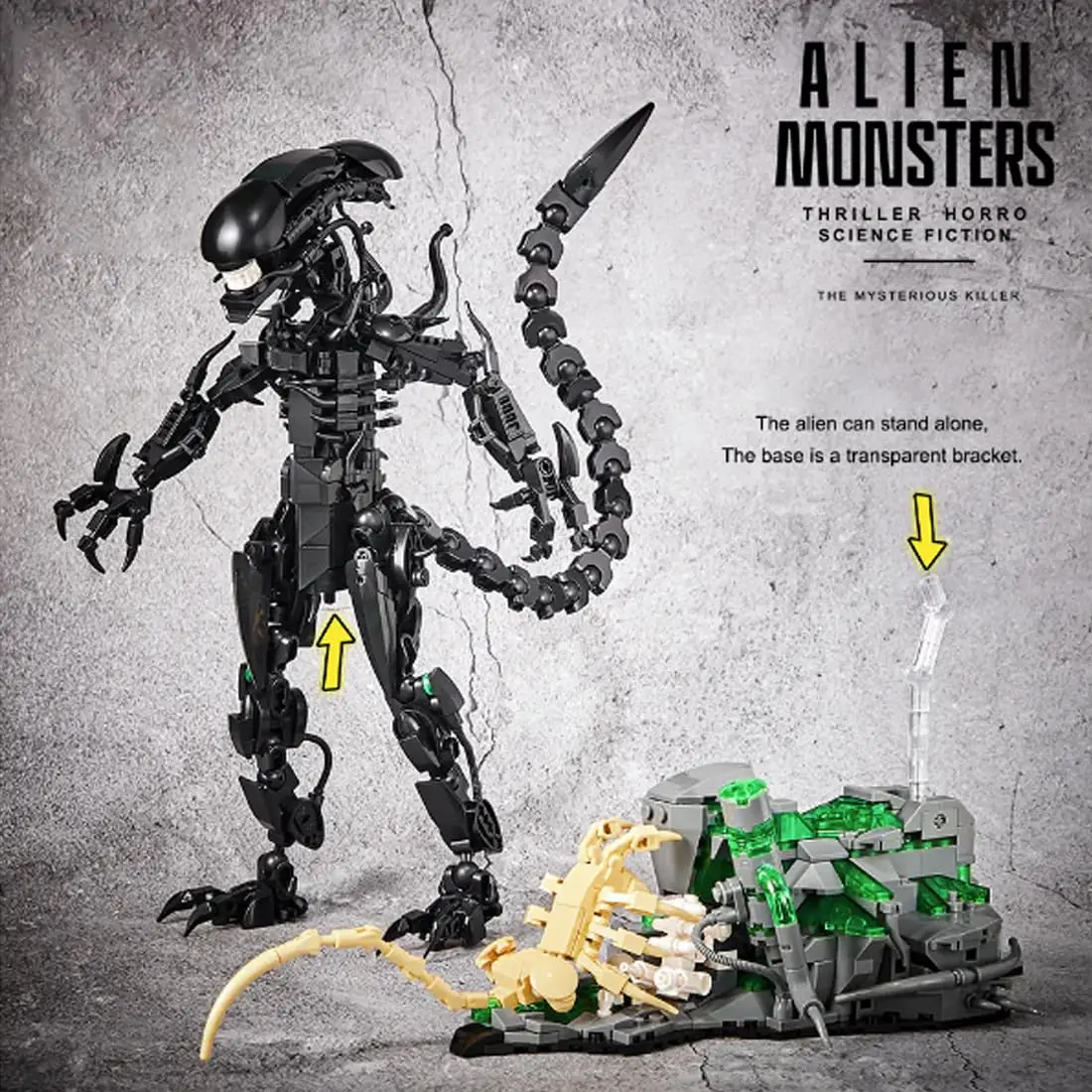 MOC 7048 Alien Monsters Buildi - Xenomorph Kids Toys ulasan dan harga