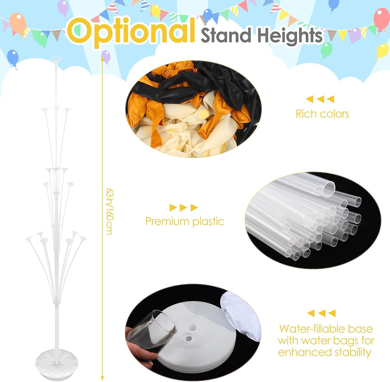 Aneco 4 Set Black and Gold Bal - Water Balloon Set ulasan dan harga