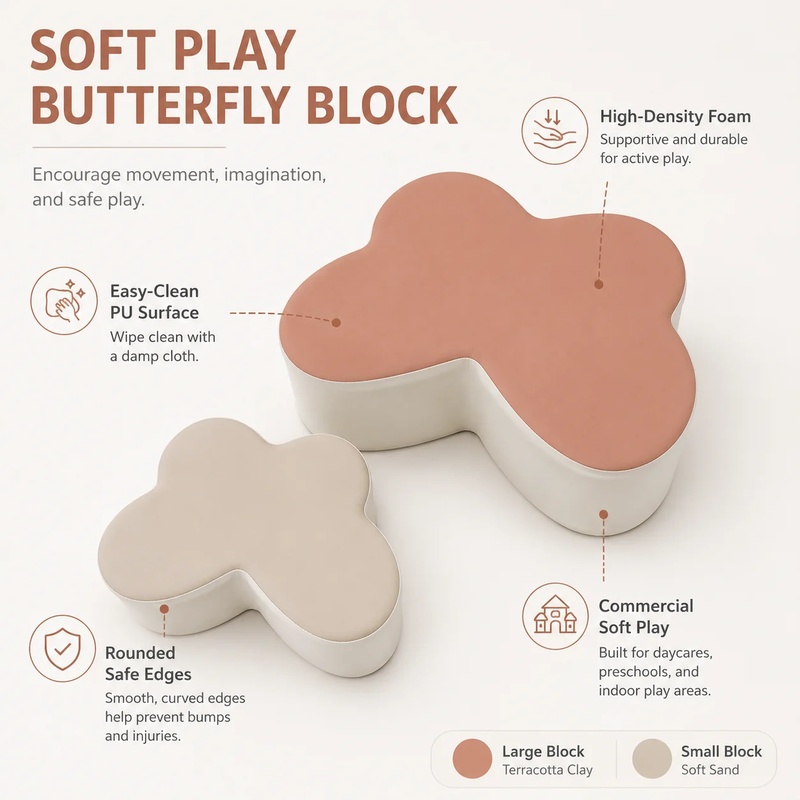 Soft Play Butterfly Shape Bloc - Kids Toys Rental ulasan dan harga