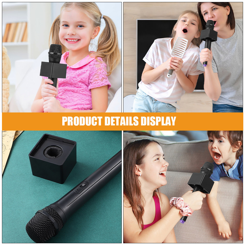 2Pcs Kids Microphone Prop Set  - Kids Microphone Karaoke ulasan dan harga