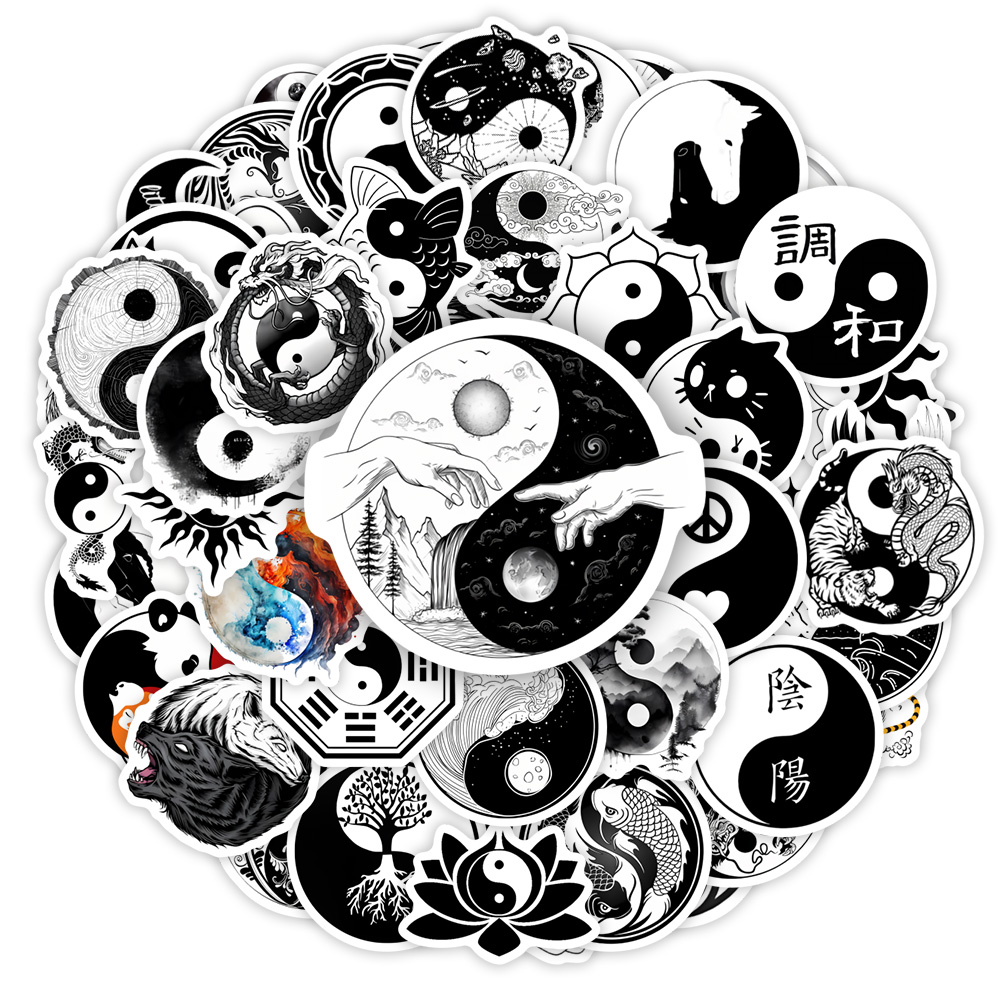 YinYang Stickers Balance Yoga  - Kids Toys Laptop ulasan dan harga