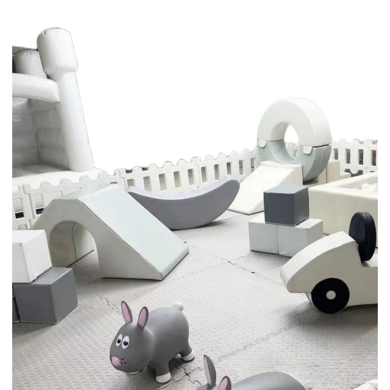 Classic White Grey Wooden Foam - Kids Toys Rental ulasan dan harga