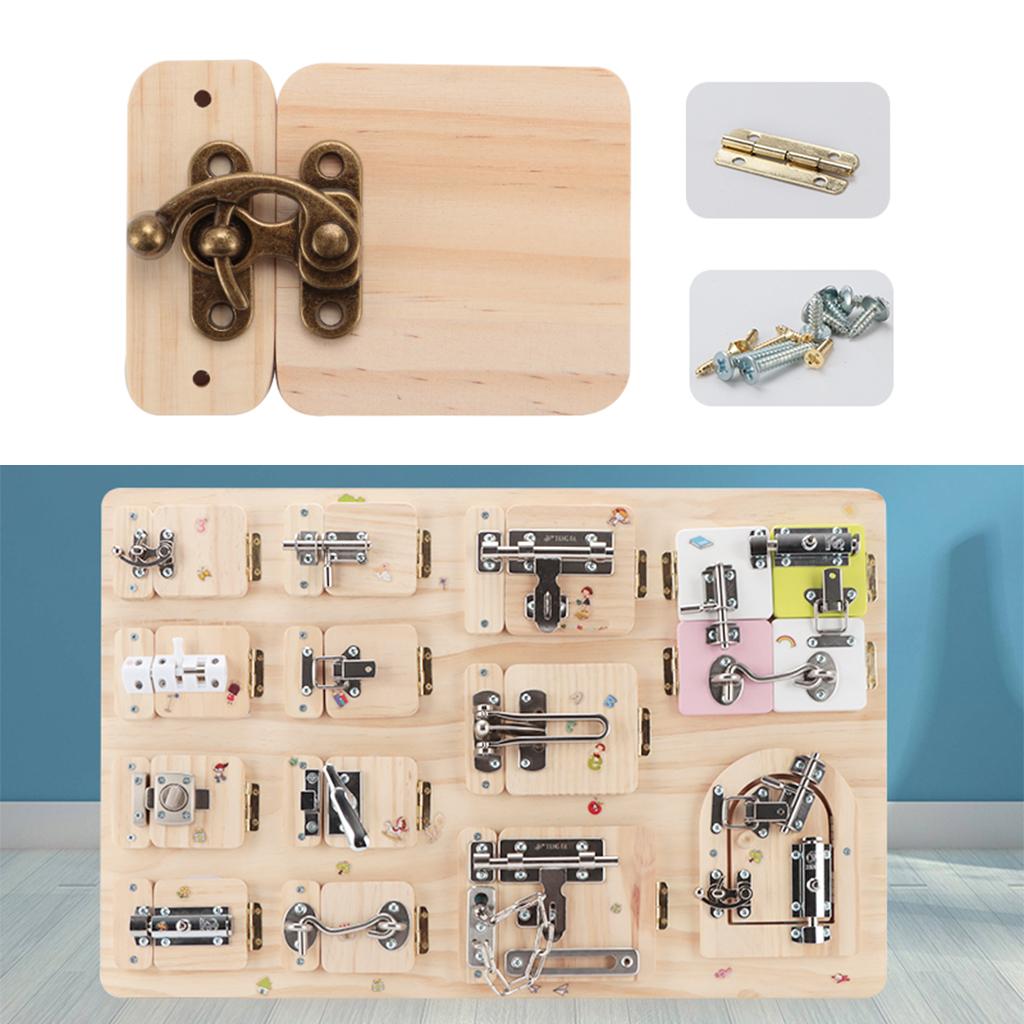 Montessori Busy Board DIY Lock - Kids Toys 2 Year Old ulasan dan harga