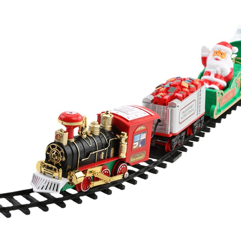 Electric Christmas Train Set M - Kids Toys Xmas ulasan dan harga
