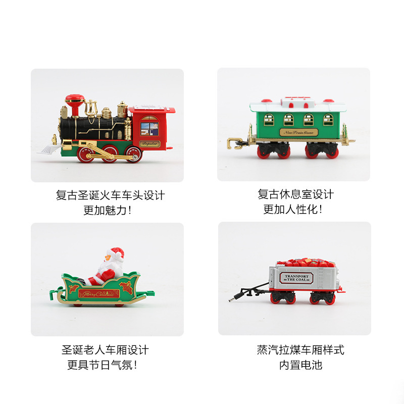 Electric Christmas Train Set M - Kids Toys Xmas ulasan dan harga
