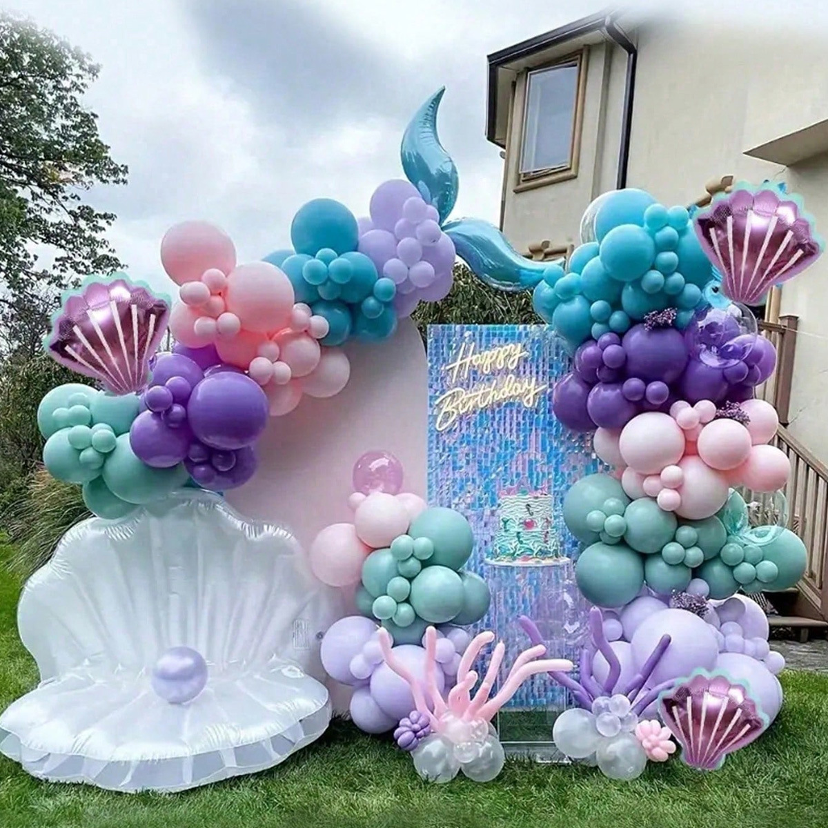 202pcs Mermaid Balloon Chain B - Water Balloon Set ulasan dan harga