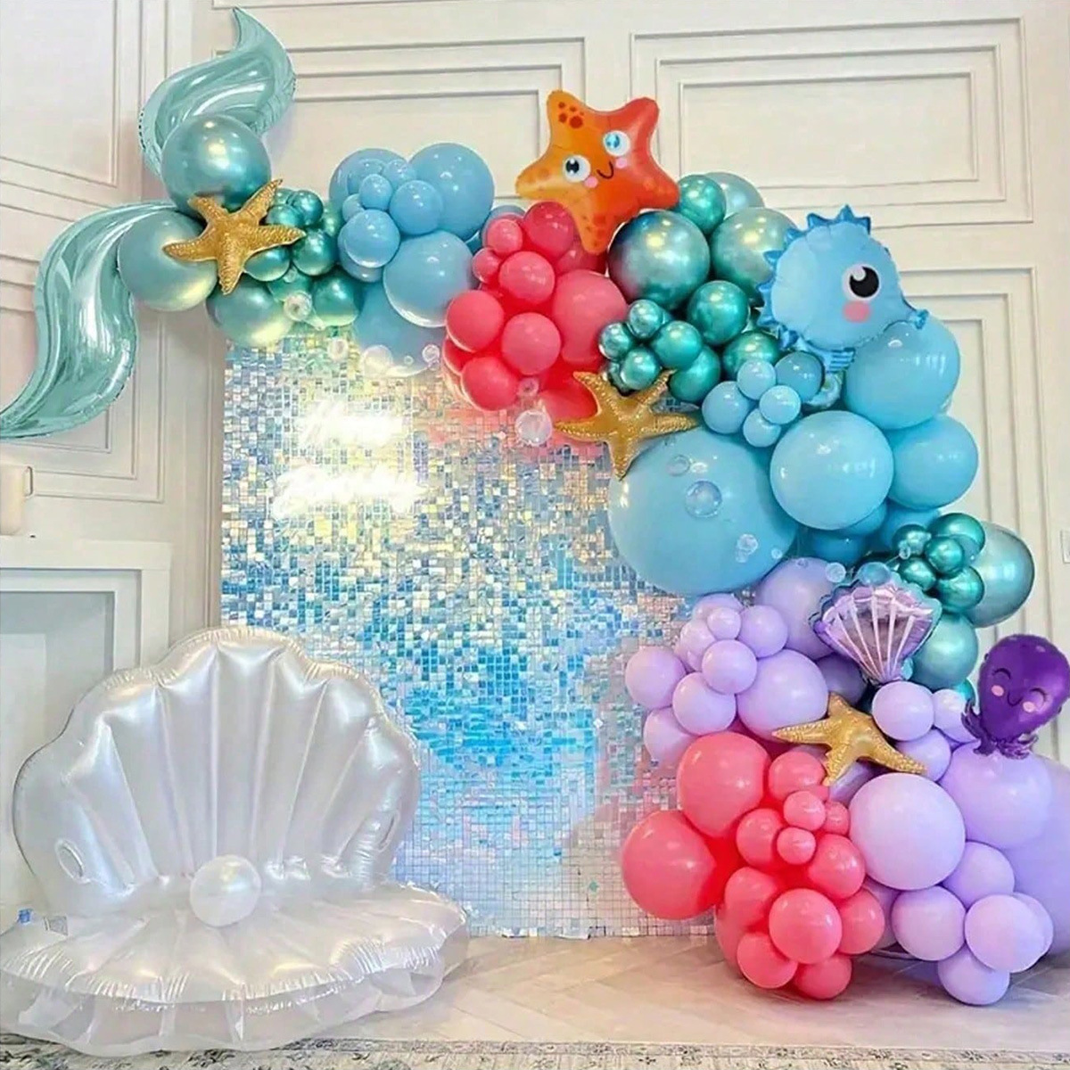 202pcs Mermaid Balloon Chain B - Water Balloon Set ulasan dan harga