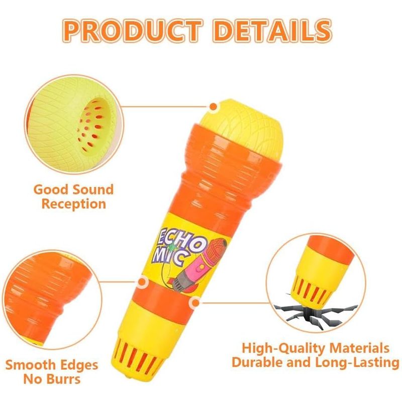 2Pcs Echo Microphone, Battery- - Kids Microphone Karaoke ulasan dan harga