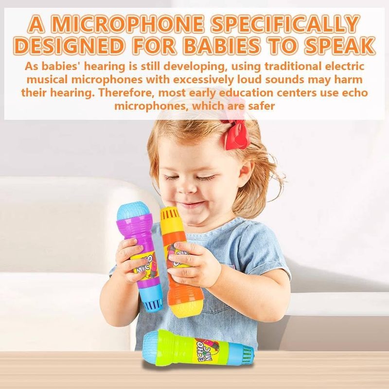 2Pcs Echo Microphone, Battery- - Kids Microphone Karaoke ulasan dan harga