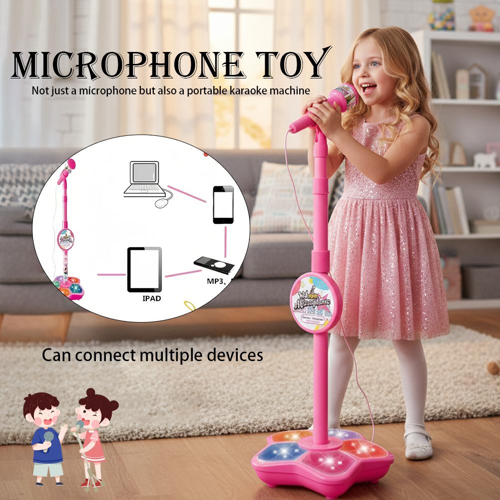 Kids Microphone with Stand Kar - Kids Microphone Karaoke ulasan dan harga