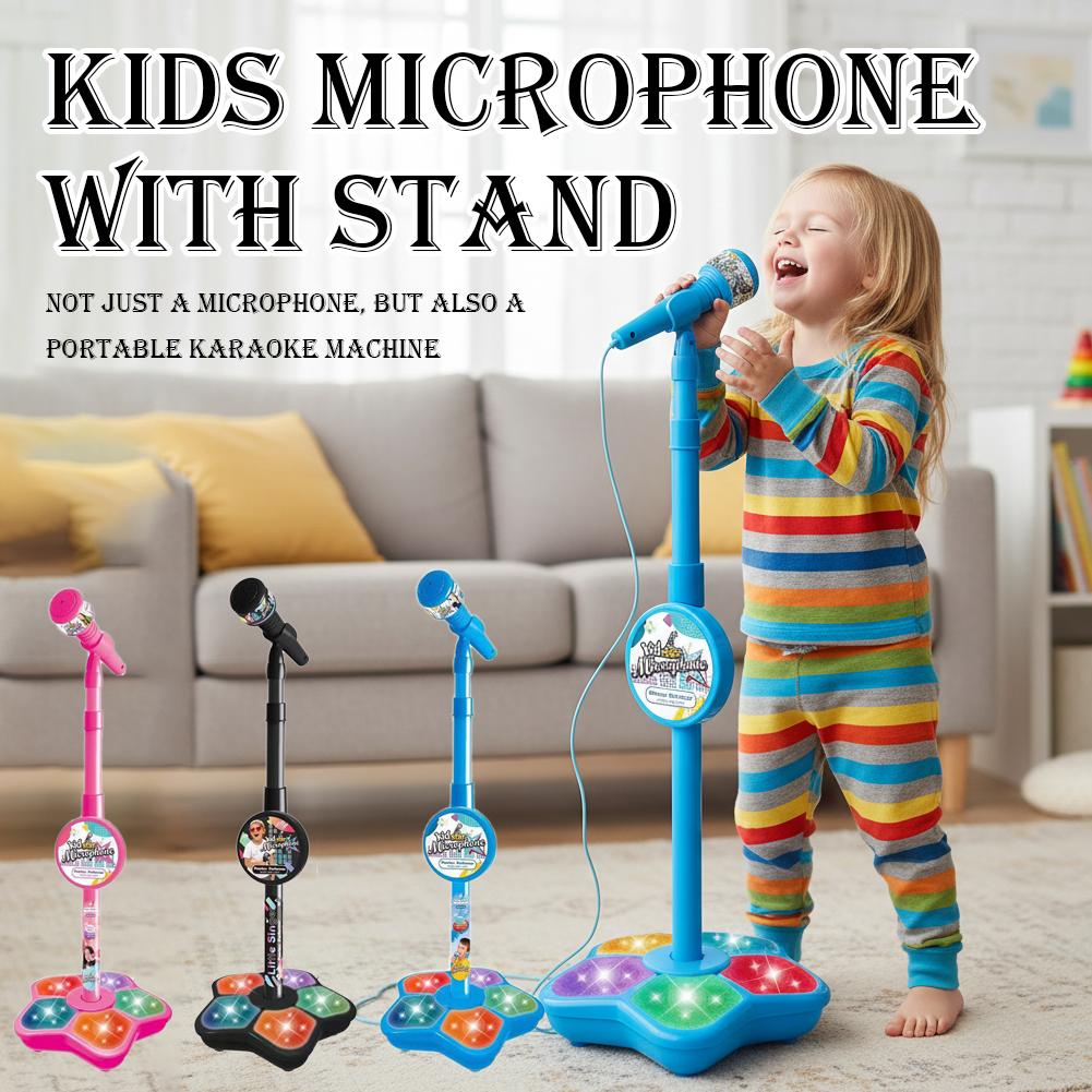 Kids Microphone with Stand Kar - Kids Microphone Karaoke ulasan dan harga