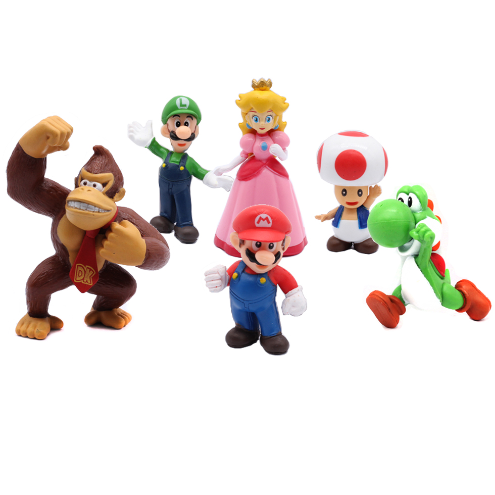 # 6pcs/set Super M Bros PVC Ac - Kids Toys Idea ulasan dan harga